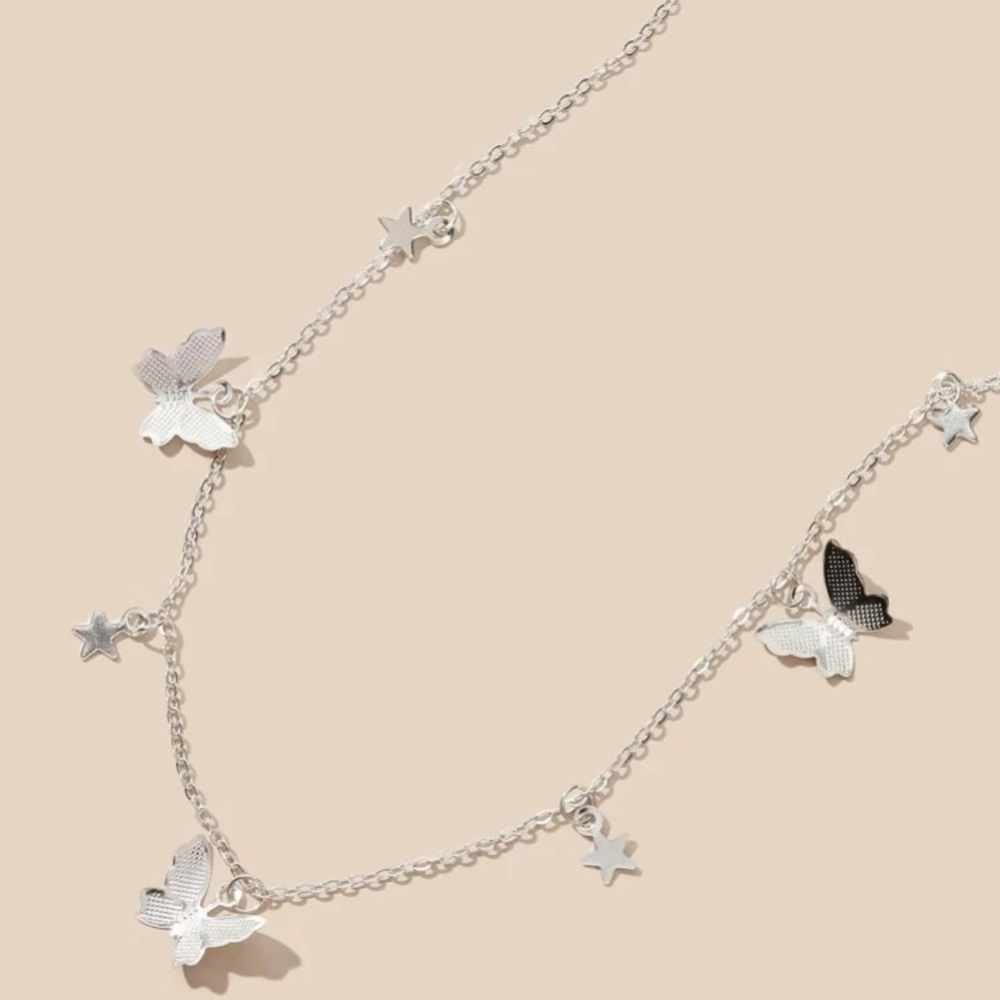 Butterfly & Star Charm Necklace